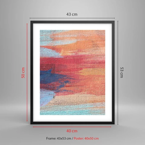 Poster in black frame - Washed Down by Rainbow - 40x50 cm