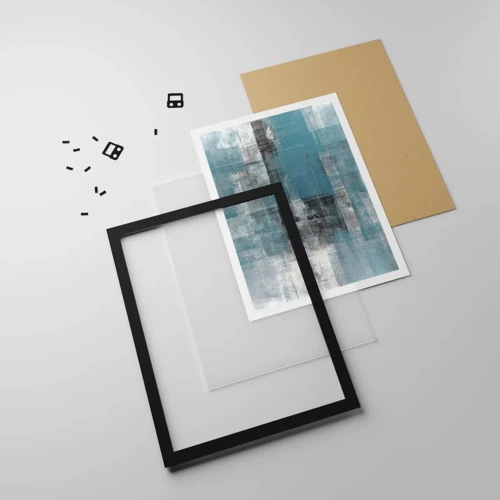 Poster in black frame - Water and Air - 40x50 cm