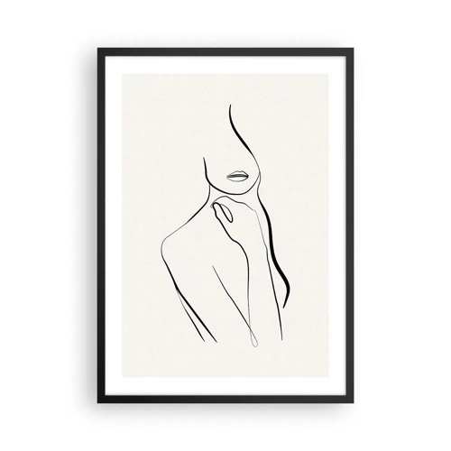 Poster in black frame - Wave of Melancholy - 50x70 cm
