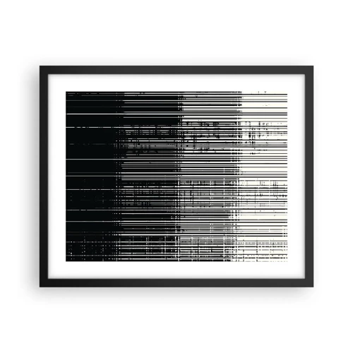 Poster in black frame - Waves and Vibrations - 50x40 cm