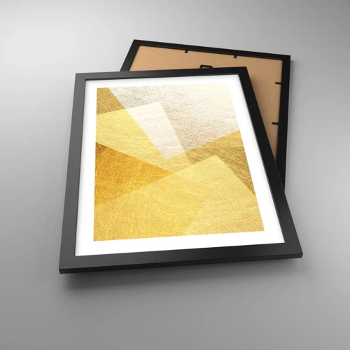 Poster in black frame - Weather of Geometry - 30x40 cm