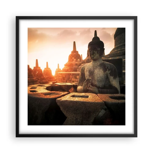 Poster in black frame - Weather of Great Wisdom - 50x50 cm