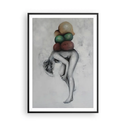 Poster in black frame - Weight of Life - 70x100 cm