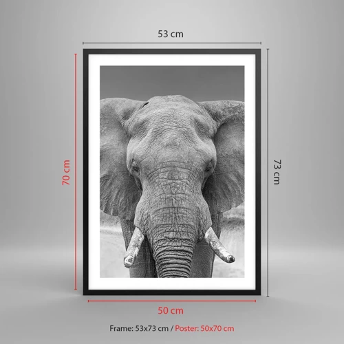 Poster in black frame - Welcome to My World - 50x70 cm