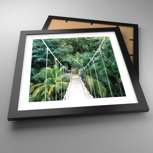 Poster in black frame - Welcome to the Jungle! - 30x30 cm