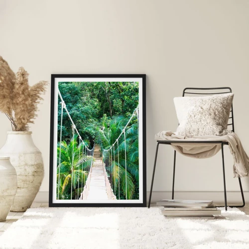 Poster in black frame - Welcome to the Jungle! - 30x40 cm