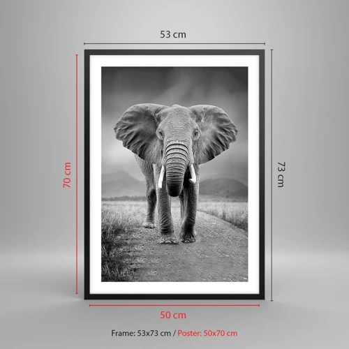 Poster in black frame - Welcoming of the Host - 50x70 cm