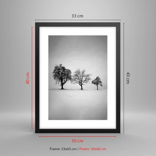 Poster in black frame - What Are They Dreaming About? - 30x40 cm