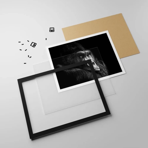 Poster in black frame - What Are You Looking At? - 50x40 cm