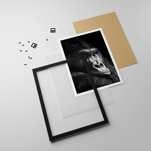 Poster in black frame - What Are You Looking At? - 50x70 cm