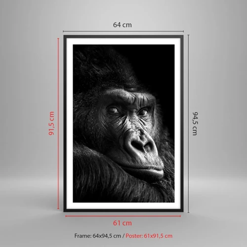 Poster in black frame - What Are You Looking At? - 61x91 cm