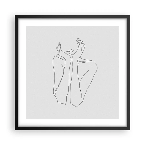 Poster in black frame - What Girls Are Dreaming of - 50x50 cm