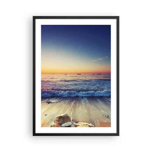 Poster in black frame - What Is behind the Horizon? - 50x70 cm