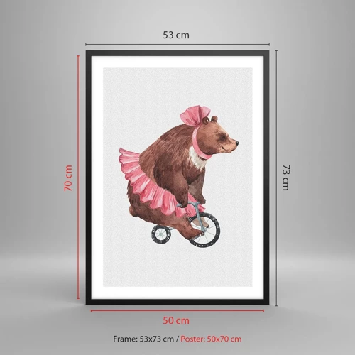 Poster in black frame - What a Circus! - 50x70 cm