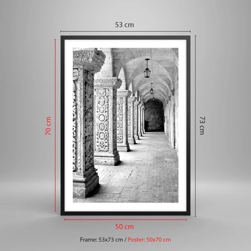 Poster in black frame - Where is this Going...? - 50x70 cm