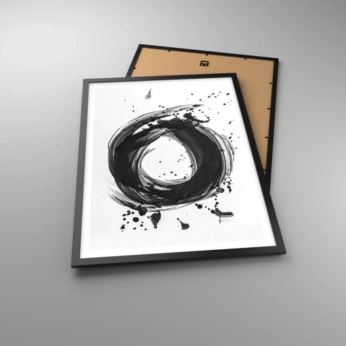 Poster in black frame - Whirl of Creation - 50x70 cm