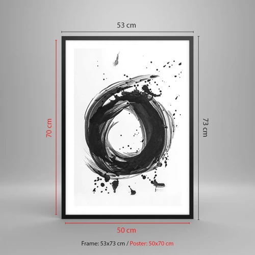 Poster in black frame - Whirl of Creation - 50x70 cm