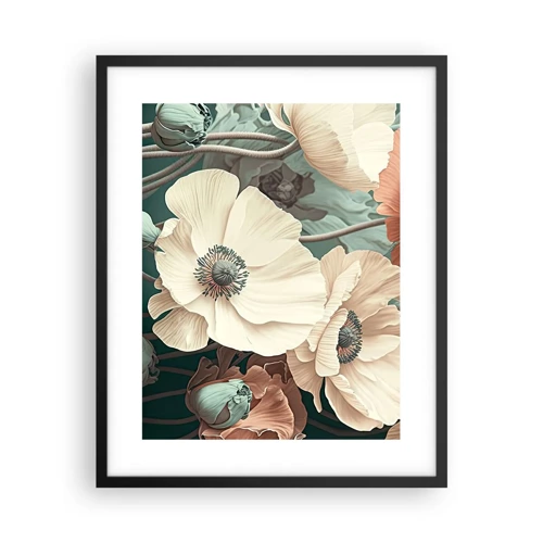 Poster in black frame - Whisper of the Poppies - 40x50 cm