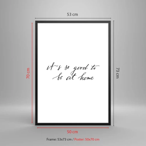 Poster in black frame - Whole Truth - 50x70 cm