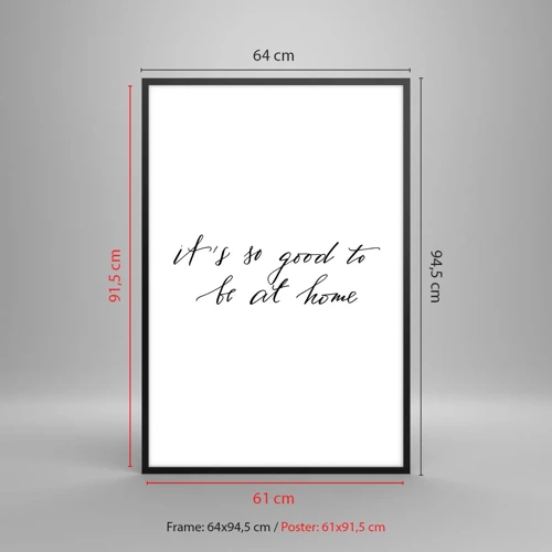 Poster in black frame - Whole Truth - 61x91 cm