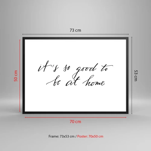 Poster in black frame - Whole Truth - 70x50 cm