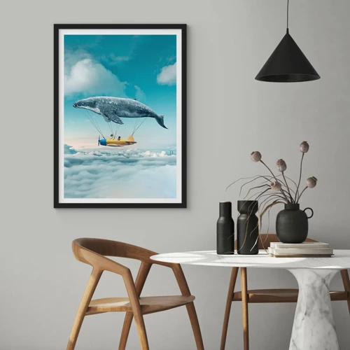 Poster in black frame - Why Not? - 50x70 cm