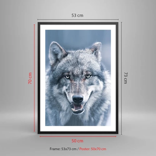 Poster in black frame - Will You Take Up the Challenge? - 50x70 cm