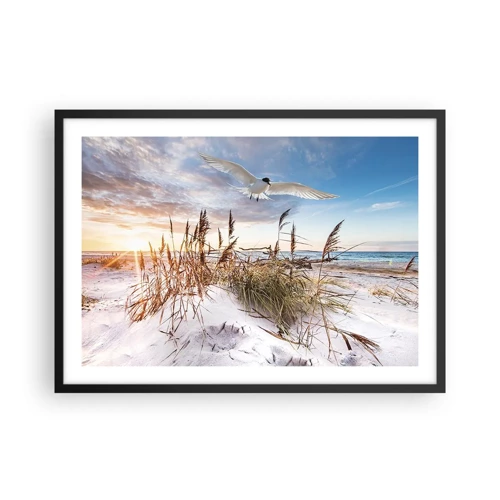 Poster in black frame - Wind from the Sea - 70x50 cm