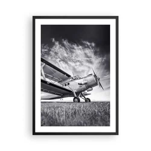 Poster in black frame - Winged Pilgrim - 50x70 cm