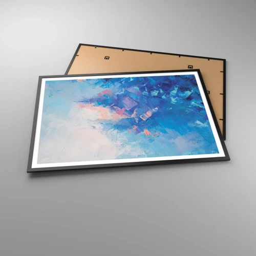 Poster in black frame - Winter Abstract - 100x70 cm