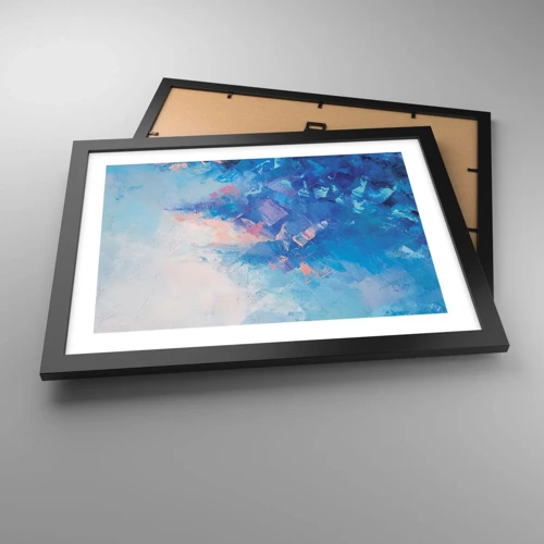 Poster in black frame - Winter Abstract - 40x30 cm