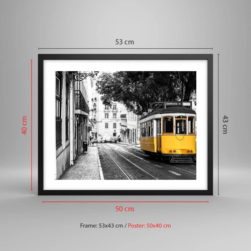 Poster in black frame - With Fado in the Background - 50x40 cm