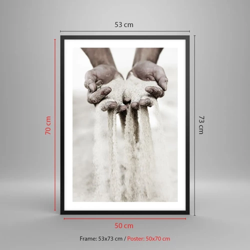 Poster in black frame - With These Bare Hands - 50x70 cm