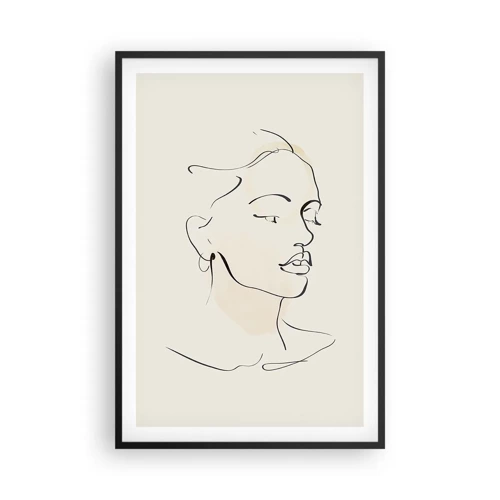 Poster in black frame - With a Decisive Line - 61x91 cm