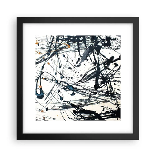 Poster in black frame - With or Without Meaning? - 30x30 cm