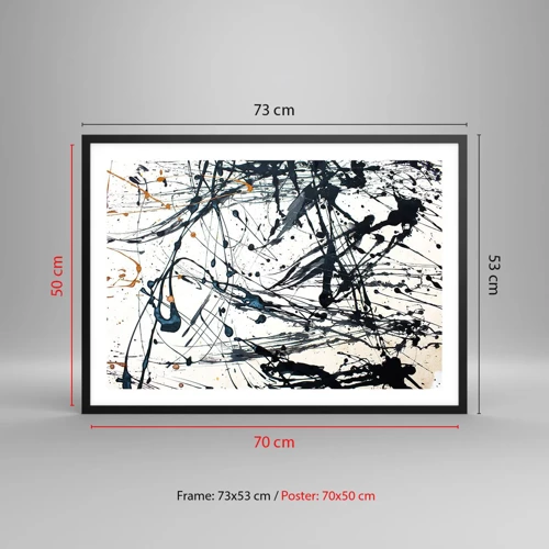 Poster in black frame - With or Without Meaning? - 70x50 cm