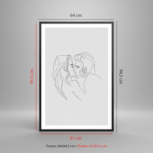 Poster in black frame - With the Same Line - 61x91 cm