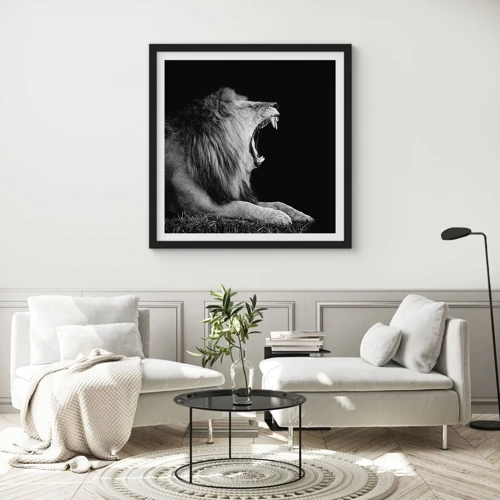 Poster in black frame - Without Any Doubt - 50x50 cm