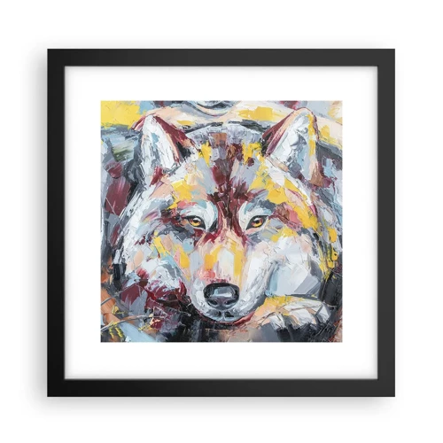 Poster in black frame - Wolf Eyes - 30x30 cm