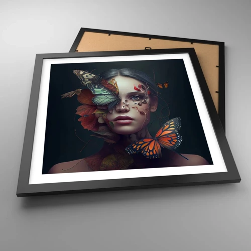 Poster in black frame - Wonderful Metamorphosis - 40x40 cm