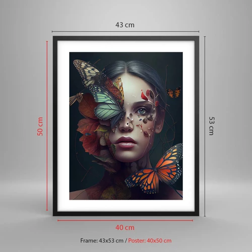 Poster in black frame - Wonderful Metamorphosis - 40x50 cm