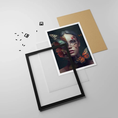 Poster in black frame - Wonderful Metamorphosis - 40x50 cm