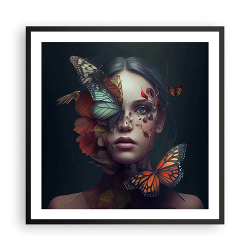 Poster in black frame - Wonderful Metamorphosis - 60x60 cm