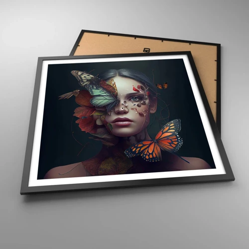 Poster in black frame - Wonderful Metamorphosis - 60x60 cm