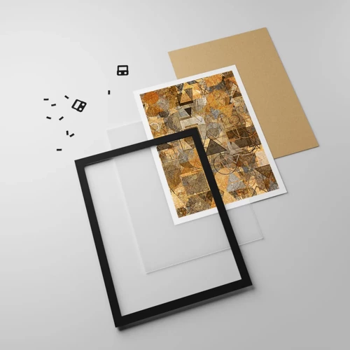 Poster in black frame - World Caught in One Form - 40x50 cm