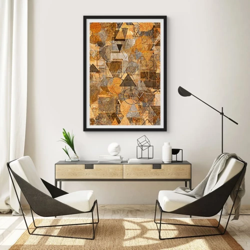 Poster in black frame - World Caught in One Form - 40x50 cm