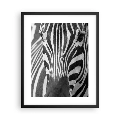Poster in black frame - World Is Black and White - 40x50 cm