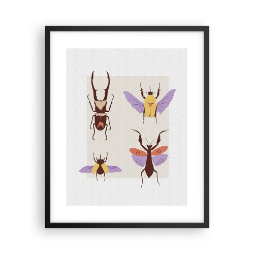 Poster in black frame - World of Insects - 40x50 cm