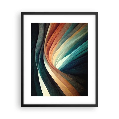 Poster in black frame - Woven from Colours - 40x50 cm