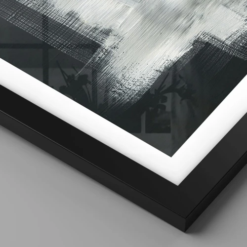 Poster in black frame - Woven from the Vertical and the Horizontal - 100x70 cm